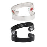 MD0175 Custom Engrave ~ Medical Id Stainless Steel Cuff Bracelet