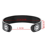 MD0175 Custom Engrave ~ Medical Id Stainless Steel Cuff Bracelet