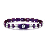 MD1038 5 Colors! Stainless Steel Double Heart Link Medical Id Bracelet Custom Engrave