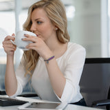 MD1354 Stainless Simple Rolo Chain & Medical Charm Bracelet Custom Engrave