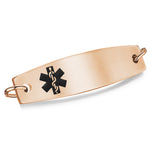 TAG-C-RG Rose Gold Stainless Medical ID Tag - Custom Engrave