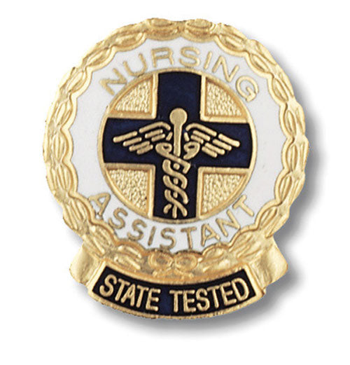 1093 State Tested Nurses Assitant (Wreath Edge) Emblem Pin