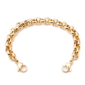C-112G Yellow Gold Rolo Link Interchangeable Strand