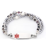 C-1695 Victoria Beaded Triple Strand Bracelet