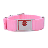 MD0855 4 Colors! Adjustable Canvas Sport Medical ID Bracelet ~ Custom Engrave