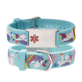 MD-SILC 15 Prints Child Silicone Medical ID Bracelet Custom Engrave
