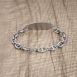 MD1456-NOBP Lymphedema Alert NO BP/IV Needles Oval Link Bracelet ~ Custom Engrave