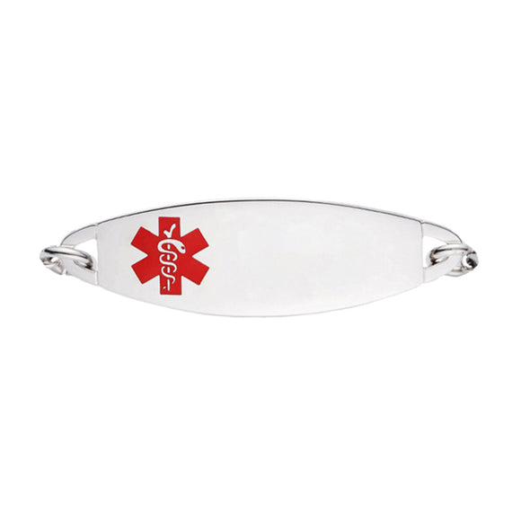 TAG-K-SS Silver Stainless Steel Medical ID Tag - Custom Engrave