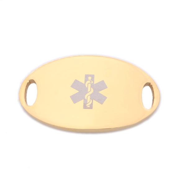 TAG-O-G Yellow Gold Medical ID Tag - Custom Engrave