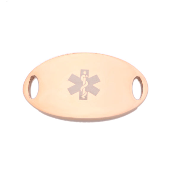 TC-7 Rose Gold Medical Tag - Heart Patient