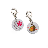 MIS-CH-L  Medical ID Charms Food Allergies & More