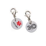 MIS-CH-L  Medical ID Charms Food Allergies & More