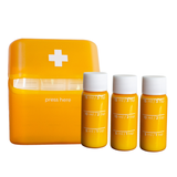 ALL-BTCASE Allermates Travel Size Bottles for Medicines (Liquid or Pills) Carrying Case - 3 Pack