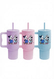 1820 Doctor Steamboat Willie Mickey Minnie Mouse Tumbler with Straw & Handle