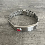 DTJ-25 Mens-Unisex Stainless Mesh ID