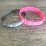 SIL-04 Lymphedema Alert! No BP/IVSilicone Bracelet Lot of 2