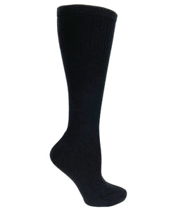 378-BLK Womens Black Ultrasoft Cotton Compression Socks