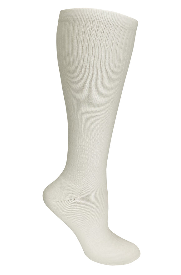 380-WHT Womens White Premium Wool Compression Socks