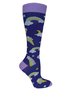 386-ICR Ice Cream Dream Royal 15-18mmHG Compression Socks