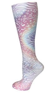 387-PRA Pastel Animal Print 15-20mmHG Soft Compression Socks