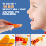 ALL-BTCASE Allermates Travel Size Bottles for Medicines (Liquid or Pills) Carrying Case - 3 Pack