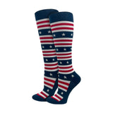 TM92322 Stars & Stripes 10-14mmHG Fashion Compression Socks