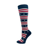 TM92322 Stars & Stripes 10-14mmHG Fashion Compression Socks