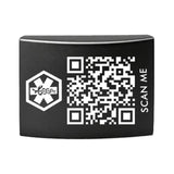 AW24 Dynamic QR Code Medical Alert ID Tag for Watch Band | Stainless Steel Emergency ID Plate