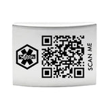 AW24 Dynamic QR Code Medical Alert ID Tag for Watch Band | Stainless Steel Emergency ID Plate