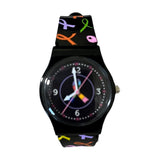 94725 Multi Cancer Awareness Ribbon Jelly Watch
