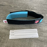 MI-KYA Kid, Youth, Small Adult Medical Alert ID Nylon Adjustable Bracelet Red & Blue