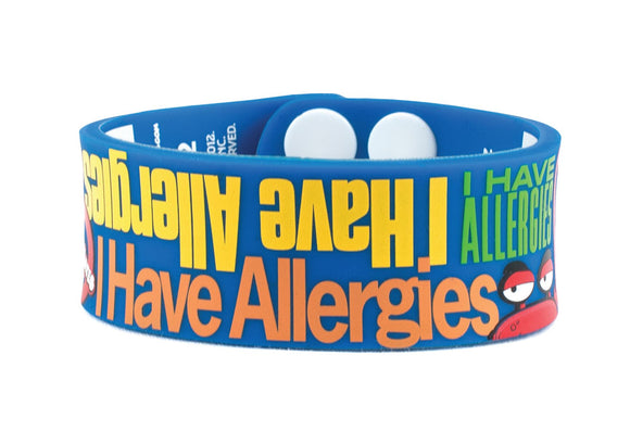 ALL-01057 AllerMates I Have Allergies Medical Alert Wristband Write On!