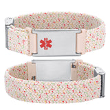 MD1471 Unisex Elastic Woven Band Medical ID Bracelet ~ Custom Engrave