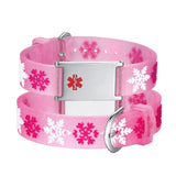 MD-SILC 16 Prints! Child Silicone Medical ID Bracelet ~ Custom Engrave