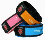 VI-MED-C Vital ID Child Adjustable Medical Bracelet Orange