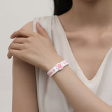 1535W-NOBP Lymphedema Adjustable Silicone Bracelet White