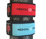 MI-KYA Kid, Youth, Small Adult Medical Alert ID Nylon Adjustable Bracelet Red & Blue