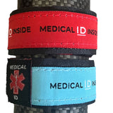 MI-KYA Kid, Youth, Small Adult Medical Alert ID Nylon Adjustable Bracelet Red & Blue