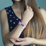 MD-QR-SILC 10 Prints Child Youth Silicone Medical ID Bracelet With QR Code