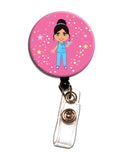 S10 Initial This Retractable Badge Reels ID Holder