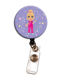 S10 Initial This Retractable Badge Reels ID Holder