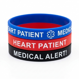 SWA-03 Heart Patient Silicone Bracelet Set of 3