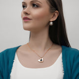 SP0056 Medical ID Stainless Puffy Heart Necklace ~ Custom Engrave