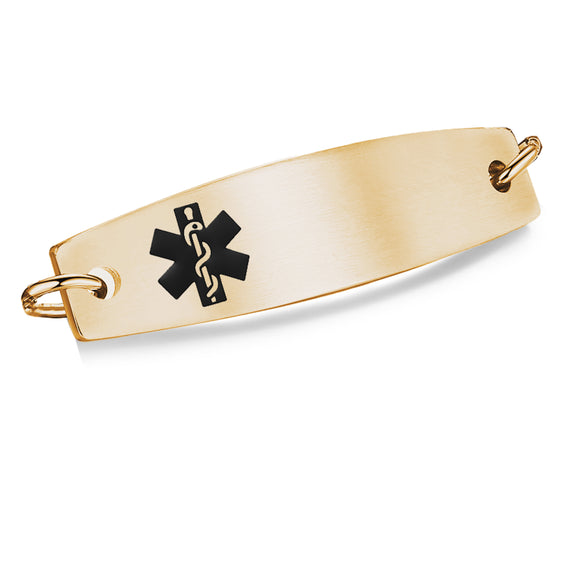 TAG-C-G Gold Stainless Medical ID Tag - Custom Engrave