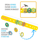 ALL-10551 AllerMates Multi Charm Food Allergy Silicone Bracelet