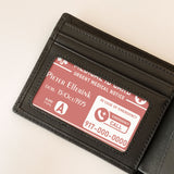 V3 - Red Aluminum Medical ID Wallet Card QR Code ~ Custom Engrave