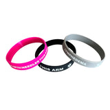 SIL-20 Small Adult Lymphedema No BP Silicone Bracelet Lot of 3