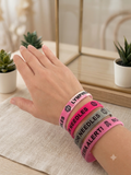 SIL-B-SWL Lymphedema Alert No Bp/IV/Needles Silicone Bracelet