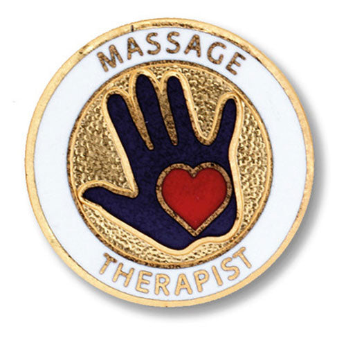 1008 Massage Therapist Emblem Pin