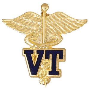 1050 Veterinary Technician (Caduceus) Emblem Pin
